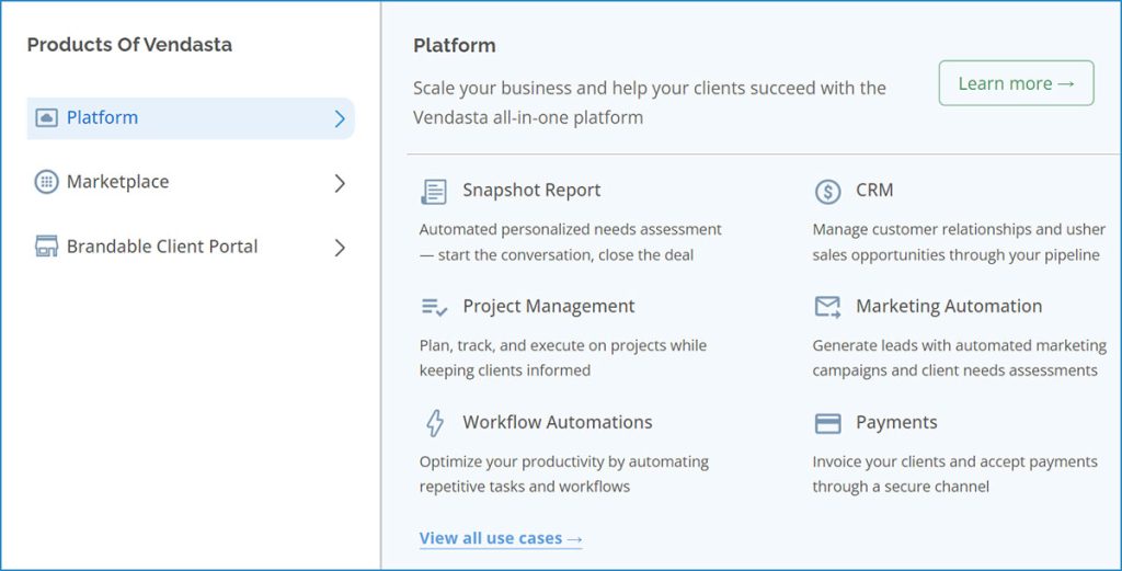 Vendasta marketing solutions analyzed on marketertools.ai